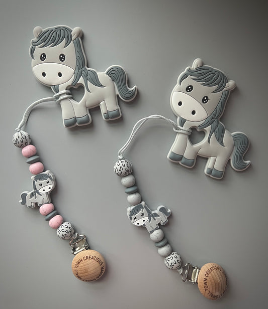 Gray Horse Teether