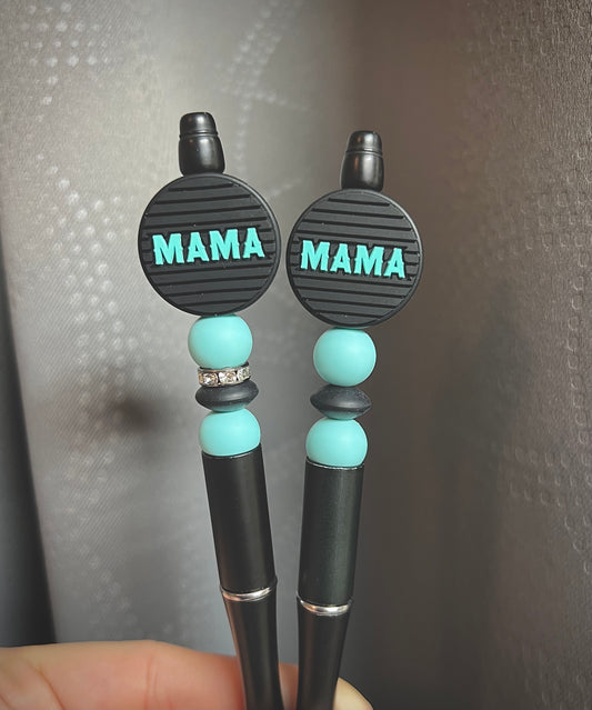 Black Turquoise Mama Pen