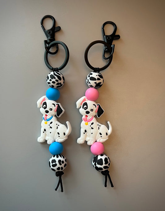 Dalmatian Straight Keychain