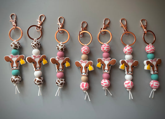 Brown Cow Keychains