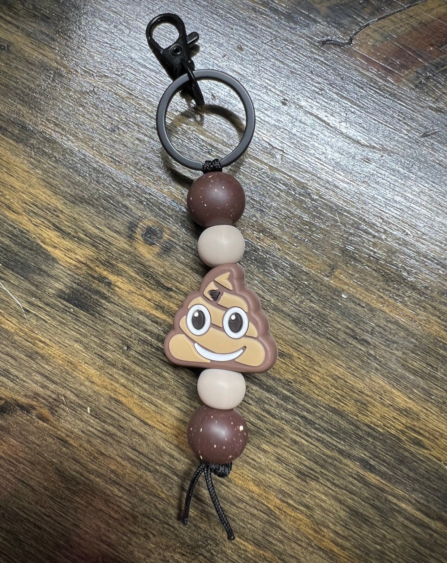 Poop Emoji Keychain