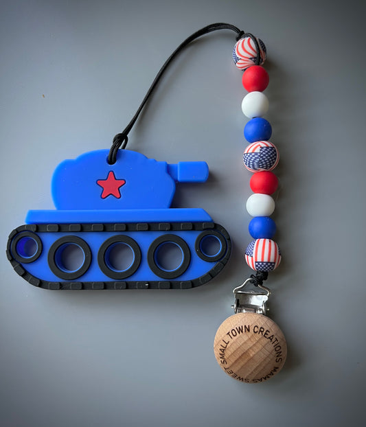 Tank Patriotic Teether