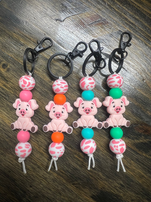 Pig keychain