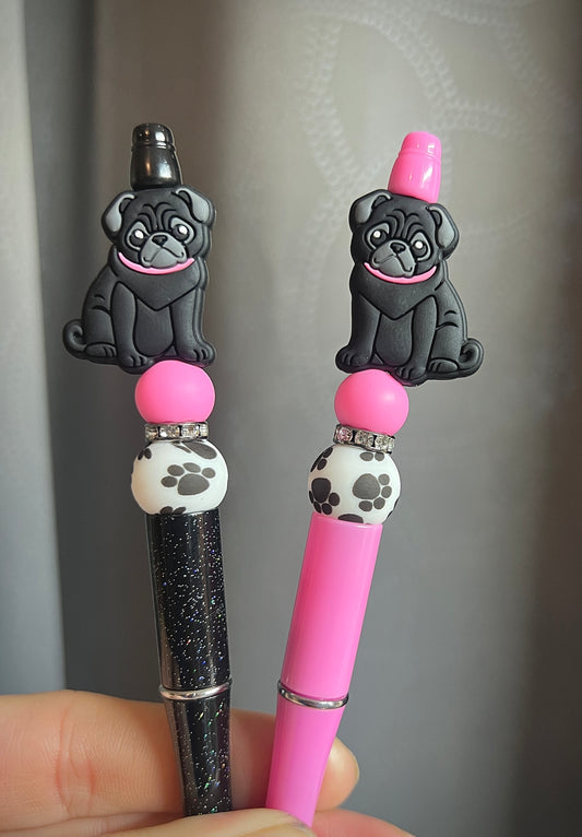 Black Pug Dog Pen