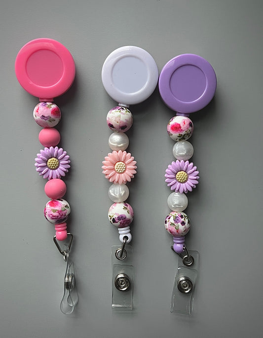 Floral Badge Reel