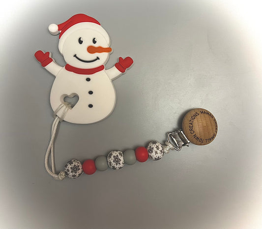 Red Snowman Teether