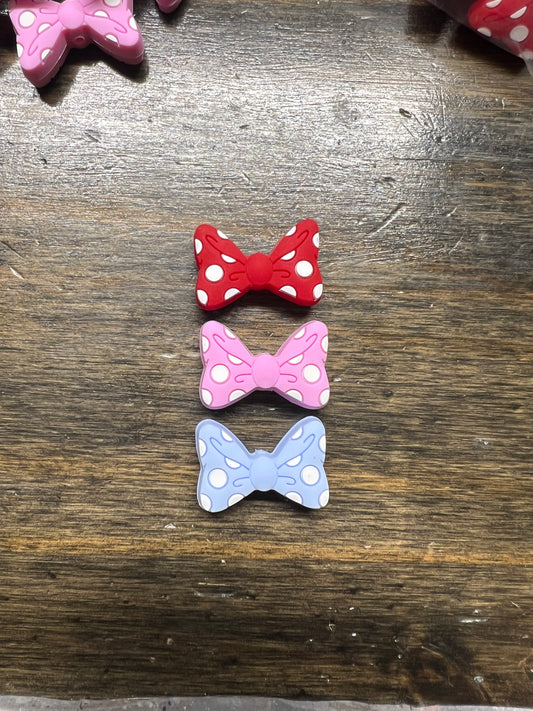 Polka Dot Bows Focal Bead
