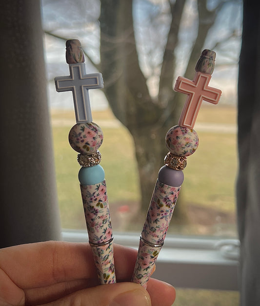 All Floral Cross Pen