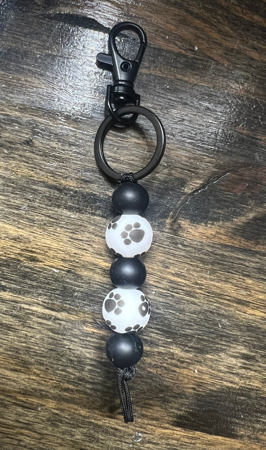 Paw Print Keychain Dangle