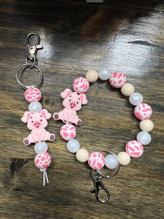 Pig Keychain Set