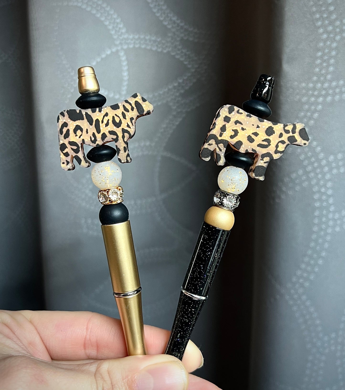 Glitter Cheetah Cow Pen