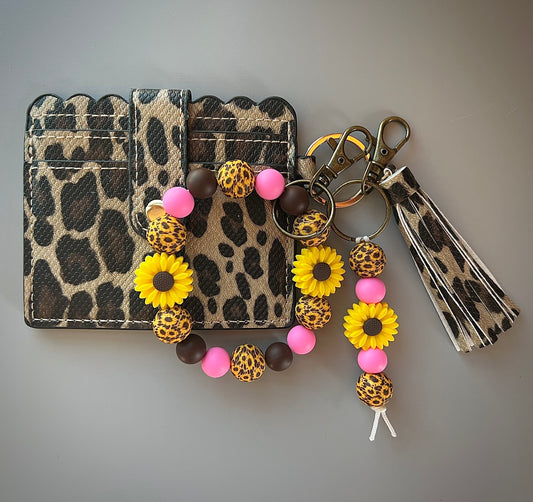 Cheetah and Sunflower Wallet Bundle