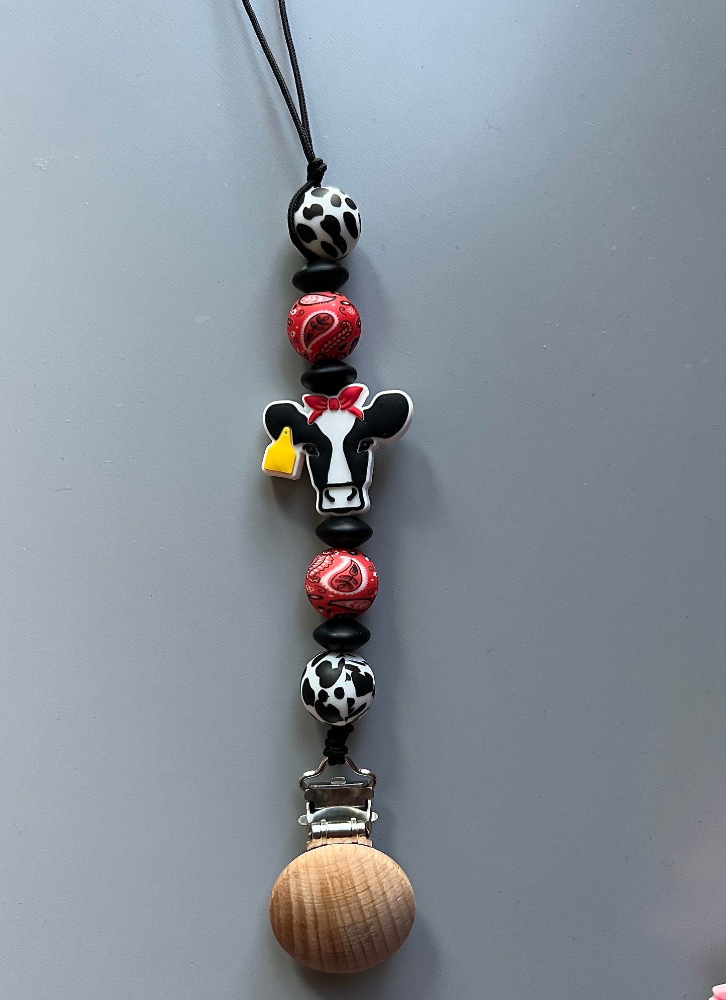 Holstein Cow Paci holder