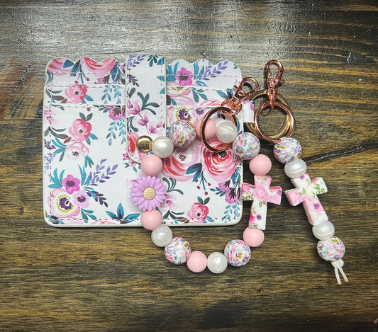 Floral Cross Wallet Bundle