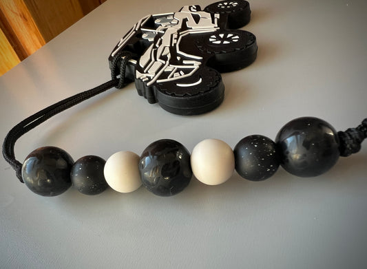 Black Matte Leopard UTV Teether