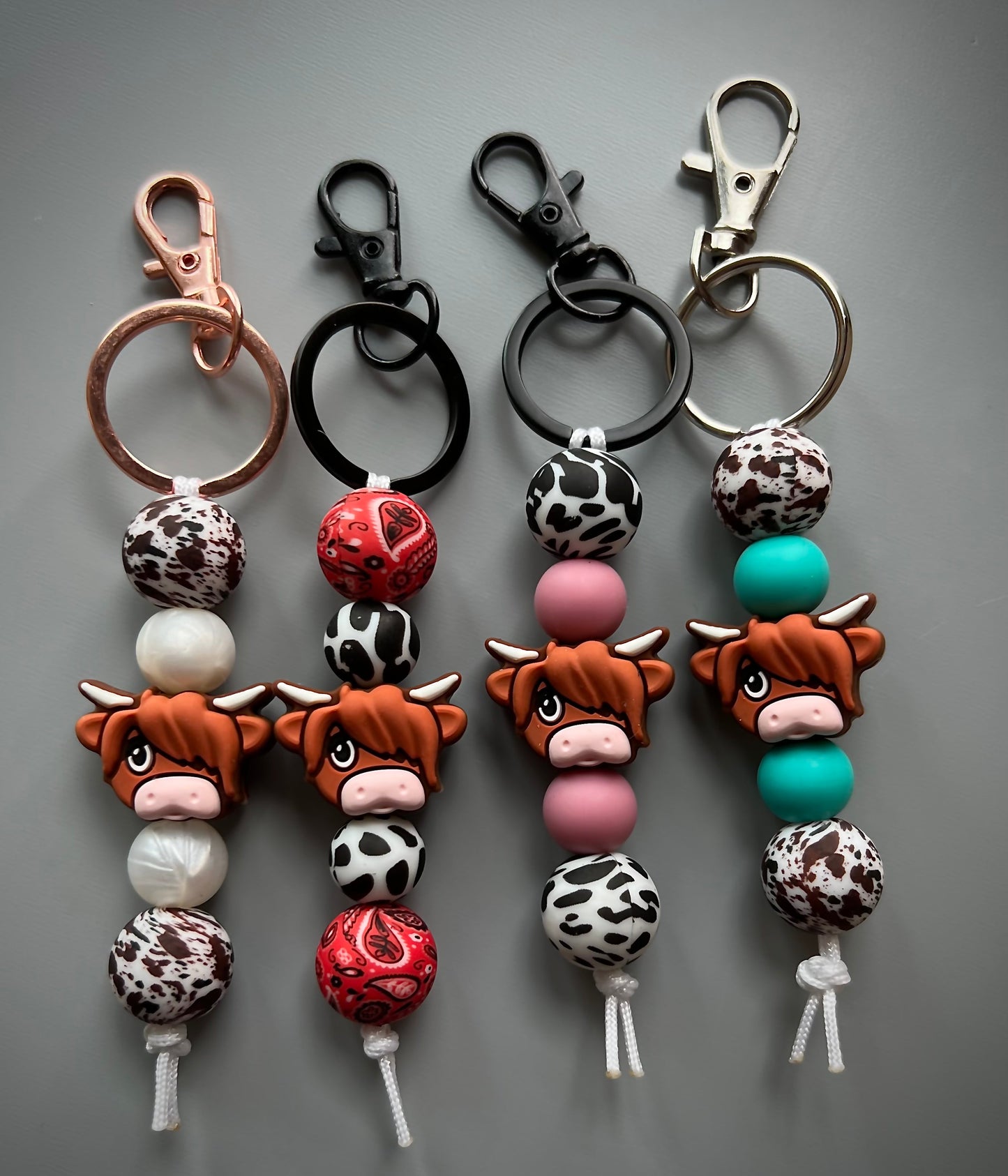 Highland Cow Keychain