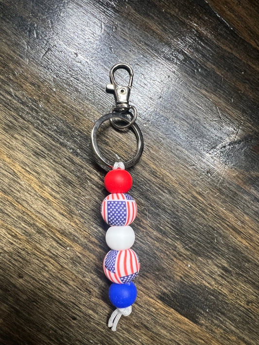 Patriotic Keychain Dangle