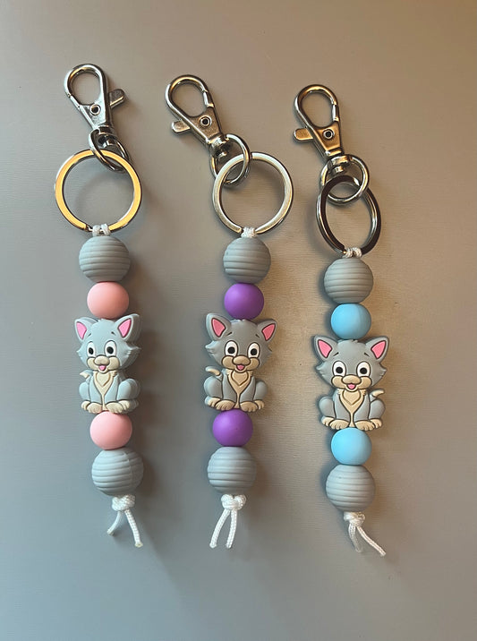 Cat Straight Keychain