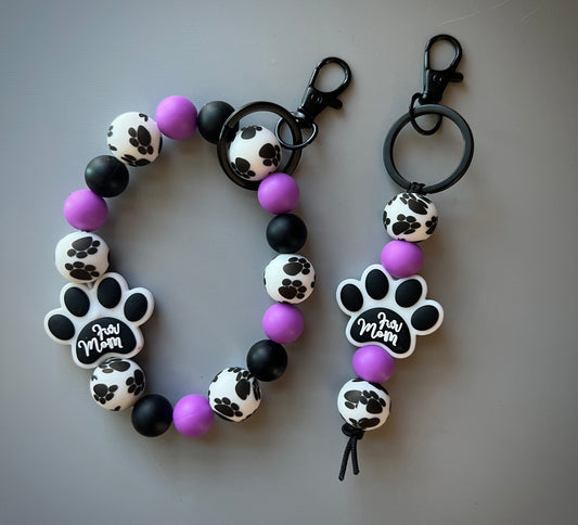 Fur Mom Keychain Set