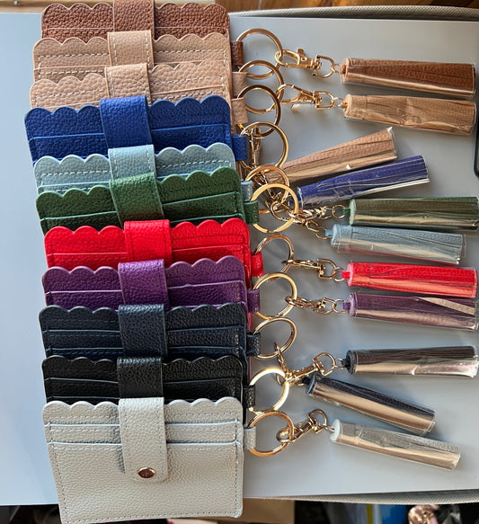 Solid Color Wallet/Tassel