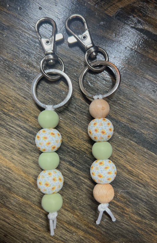 Dainty Sunflower Keychain Dangle