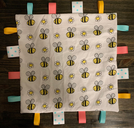 Colorful Bee Taggie Blanket