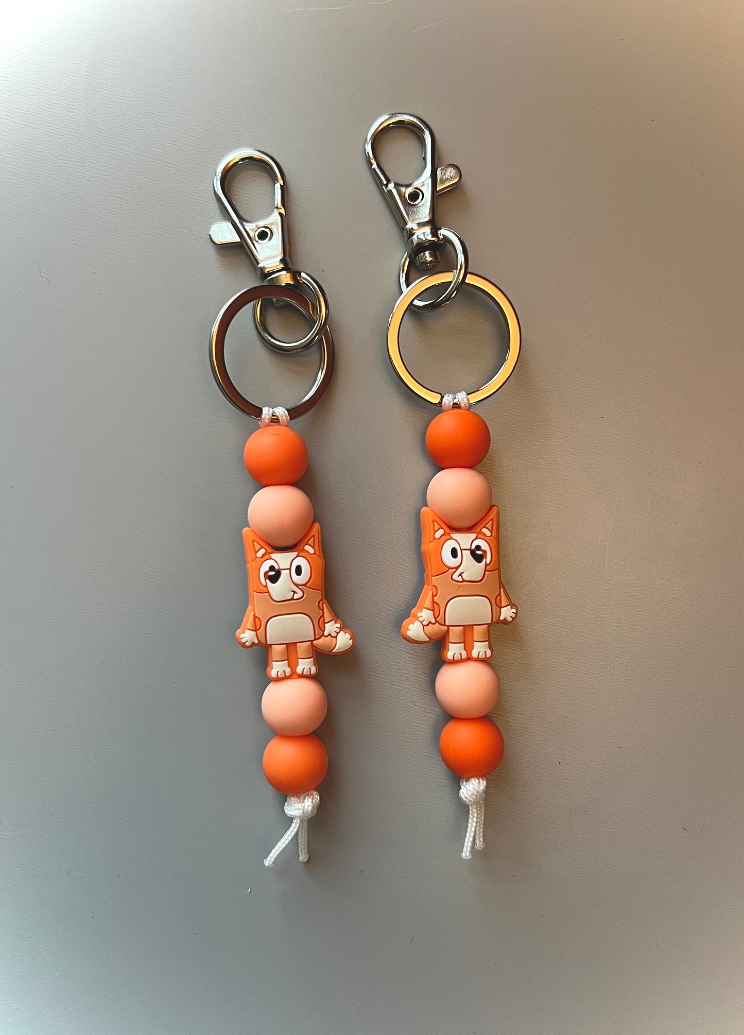 Orange Dog Straight Keychain