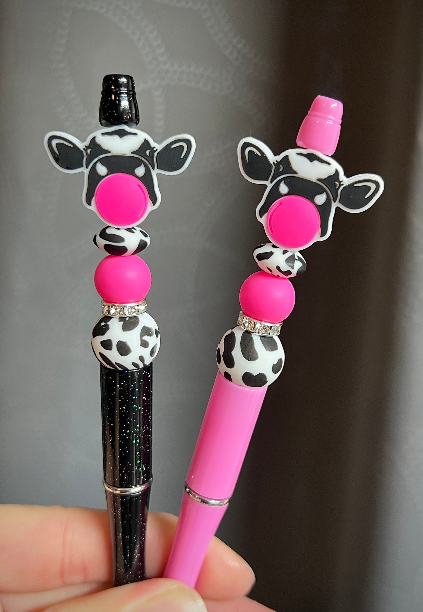 Blowing Bubble Gum Cow Pen