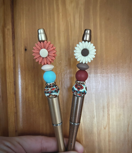 Tribal Aztec Flower Pen