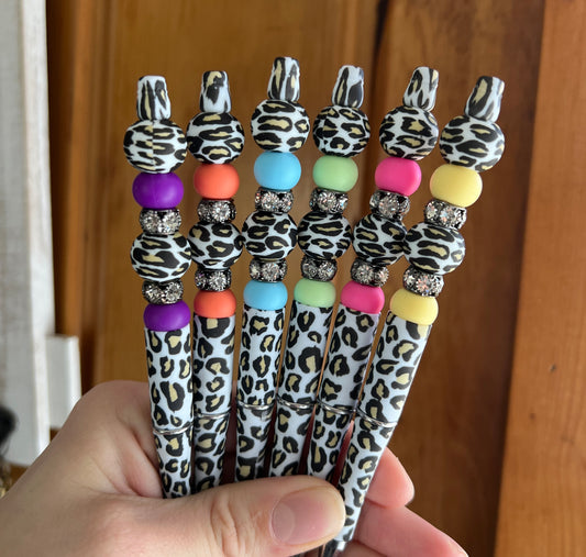 White Cheetah Pens
