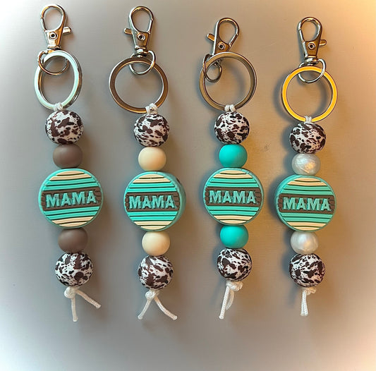 Turquoise Mama Straight Keychain